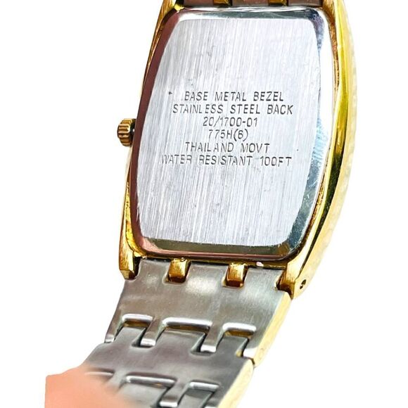 Armitron Unisex Goldtone Black Dial Analog Watch - Picture 5 of 9